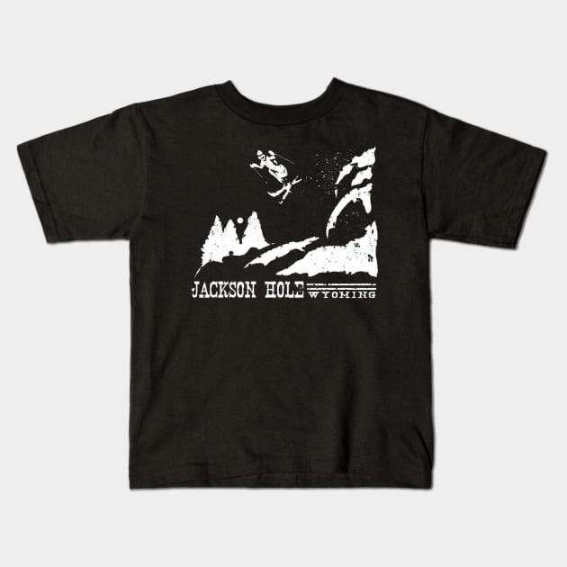 jackson hole wyoming Kids T-Shirt by DerrickDesigner